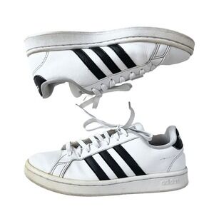 Adidas Womens Grand Court F36483 White Running Shoes Lace Up Low Top US Size‎ 7